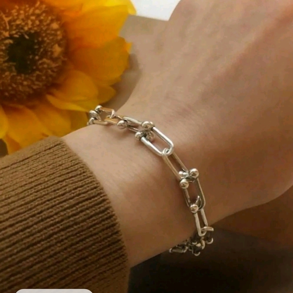Elegant Stainless Steel Chain Bracelet